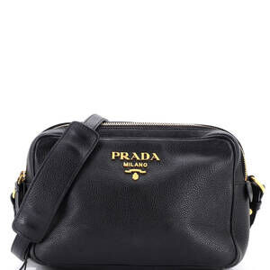 Prada Medium Double Zip Camera Bag Vitello Phenix